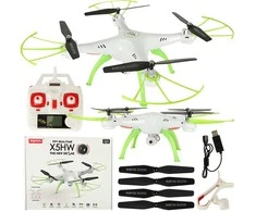 Syma X5HW 2,4 GHz RC dronai Wi-Fi kamera balta