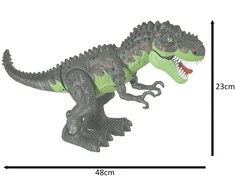 Ikonka T-REX elektroniniai dinozauro pasivaikščiojimai riaumoja žaliai