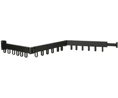 Teleskopinė prailginama sieninė pakaba 114 cm juoda