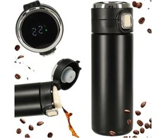 Termo puodelis - termosas 420ML su LED temperatūros indikatoriumi, juodas