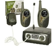 Vaikams skirtas Walkie Talkie radijo imtuvų rinkinys su PBX chaki spalvos
