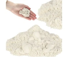 Kinetinis smėlis vaikams 1kg baltas