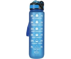 Gertuvė dviračiui 1000ml Time market bottle Mėlyna