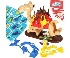Žaidimas balnoti kupranugarį krentantis įrankis + kortelės