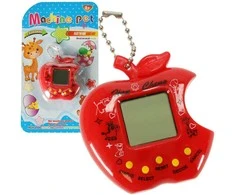 Žaislinis Tamagotchi elektroninis žaidimas obuolys raudonas