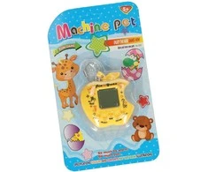 Žaislinis Tamagotchi elektroninis žaidimas obuolys geltonas