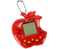 Žaislinis Tamagotchi elektroninis žaidimas obuolys raudonas