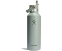Gertuvė Hydro Flask Standard Mouth Flex Straw Cap Tonal Agave thermal bottle, 620 ml