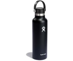Hydro Flask termo gertuvė su standartiniu Mouth lanksčiu dangteliu, 620 ml – Juodas
