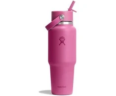 Gertuvė „Hydro Flask“ plataus kamščio, lankstaus šiaudelio dangtelio „Reef“ kelioninis butelis, 946 ml