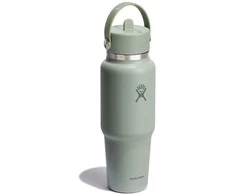 Gertuvė „Hydro Flask“ plataus kamščio, lankstaus šiaudelio dangtelio ir agavos skonio kelioninis butelis, 946 ml