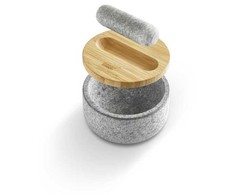 Joseph Joseph JJ-Grūdų skiedinys su mediniu dangteliu Dash, granito