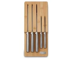 Joseph Joseph Joseph Elevate Bamboo sidabrinė, smėlio spalva 6el. 10563