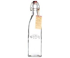 Buteliukas kwadratowa CLIP TOP 1L / Kilner