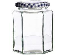 Kilner Rayware Group KIL-stiklainis 0,28 l, šešiakampis, Pagaminta Anglijoje