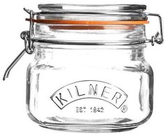 Kilner Rayware Group KIL-Jar 0,5 l Square Clip Top Stiklainis