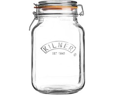 CLIP TOP kvadratinis stiklainis 1,5 l / Kilner