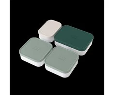 Monbento extra pojemniki do lunchboxa 4 sztuki Žalias