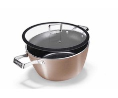 Moneta Puodas 24 cm, rožinio aukso, indukcijai