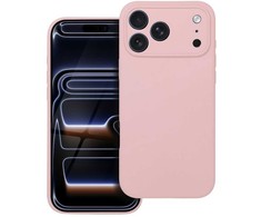 Dėklas Oem Case for iPhone 17 Pro Max / 18 Pro Max (low camera edge) Silicone 2mm (camera protection) compatible with MagSafe powder pink