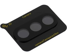 Oem FULL 5D grūdintas stiklas kamerai, skirtas „Samsung Galaxy A37“, juodas