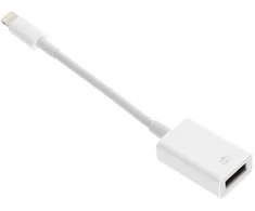 OEM adapteris OTG USB A (lizdas) į Lightning (vyras) baltas