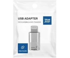 Adapteris Type C to Lightning Blue Star - baltas