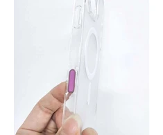 OEM kameros valdymo aktyvus mygtukas, tinkantis IPHONE 16 serijos dėklui, „Drop Glue“ / „Clear Mag“ juodas