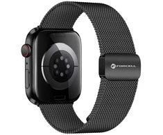 „Apple Watch Band Forcell F-Design FA14“ magnetinis plienas, 42 / 44 / 45 / 49 mm, juodas