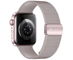 „Apple Watch“ dirželis Forcell F-Design FA14 magnetinis plienas 42 / 44 / 45 / 49 mm rožinis