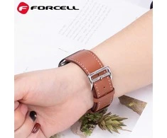 „Apple Watch“ dirželis Forcell F-Design FA20 skylučių dirbtinės odos 38/40/41 mm rudas