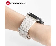 „Apple Watch“ apyrankė „Forcell F-Design FA06“ silikoninė, balta, 38/40/41 mm, su skylutėmis