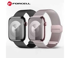 „Apple Watch“ dirželis Forcell F-Design FA14 magnetinis plienas 38/40/41 mm juodas