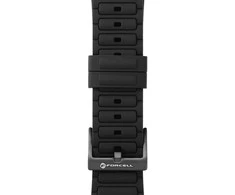 „Apple Watch“ dirželis Forcell F-Design FA06 silikoninis dirželis su skylutėmis, 38 / 40 / 41 mm, juodas