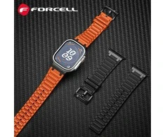 „Apple Watch“ dirželis Forcell F-Design FA06 silikoninis, su skylutėmis, 38 / 40 / 41 mm, mėlynas