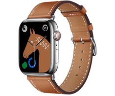 „Apple Watch“ dirželis Forcell F-Design FA20 skylučių dirbtinės odos 38/40/41 mm rudas