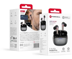 Ausinės Forcell F-Audio Pulse Pro ANC + ENC Belaidės In-Ear TWS Earbuds juodas