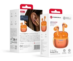 Ausinės Forcell F-Audio Pulse Pro ANC + ENC Belaidės In-Ear TWS Earbuds auksinis