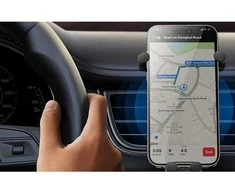 Baseus Automobilinis laikiklis 5.4-6.7" ekranų telefonams su belaidžiu įkrovimu 15W, juodas