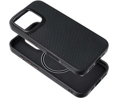 OEM dėklas, skirtas iPhone 16 PLUS, Carbon Elite Mag Cover, suderinamas su MagSafe juodas