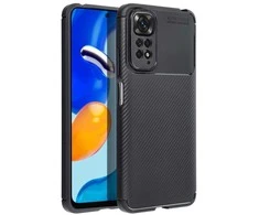 „Xiaomi Redmi Note 15 PRO 5G“ anglies pluošto, aukščiausios kokybės juodos spalvos dėklas