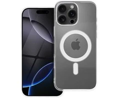 Oem Originalus „iPhone 16 PRO MAX“ skaidrus dėklas, 2 mm „Mag“ dangtelis, suderinamas su „MagSafe“ (fotoaparato apsauga), permatomas.