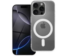 Oem Originalus „iPhone 16 PRO“ skaidrus dėklas, 2 mm „Mag“ dangtelis, suderinamas su „MagSafe“ (fotoaparato apsauga), permatomas