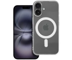 Dėklas Oem Case for iPhone 16 Clear Case 2 mm Mag Cover compatible with MagSafe (camera protection) transparent