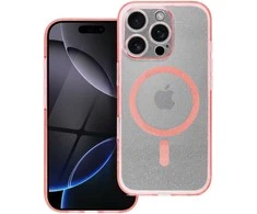Oem CLEAR MAG COVER dėklas suderinamas su MagSafe skirtas Samsung Galaxy S25 rožinės spalvos glitter