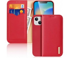 DUX DUCIS piniginės dėklas HIVO, skirtas IPHONE 15 Plus raudonas