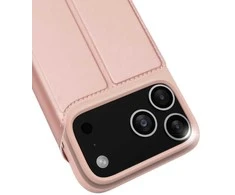 DUX DUCIS piniginės dėklas SKIN PRO, skirtas IPHONE 17 PRO, rožinis