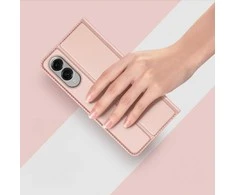 DUX DUCIS wallet dėklas SKIN PRO skirtas Samsung Galaxy S25 Edge rose
