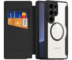 Dux Ducis Skin X Pro Samsung Galaxy S25 Ultra with MagSafe and Wallet – dėklas telefonui juodos spalvos