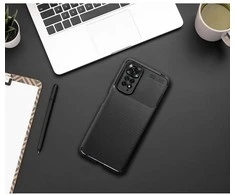 Oem Dėklas CARBON PREMIUM skirtas Xiaomi Redmi Note 14 5G juodos spalvos